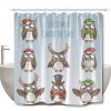 Character Owls Cartoon Shower Curtain At