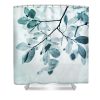Leaves In Dusty Blue Shower Curtain (AT)