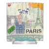 Paris Cityscape Art Shower Curtain (AT)