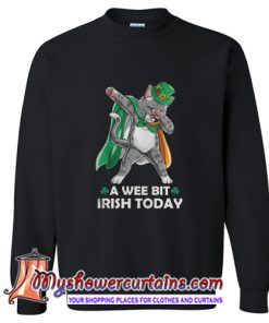 Saint Patrick's Day Cat A Wee Bit Irish Today TShirt (AT)