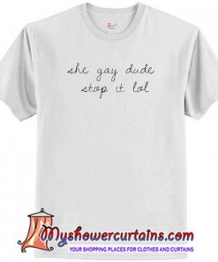 She gay dude -Leslie Jones T shirt (AT)