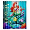 The Little Mermaid Characters Custom Polyester Shower Curtains At