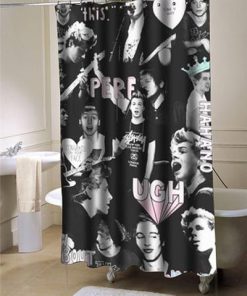 5 Second of summer collage shower curtain customized design AT