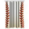 Baseball Texture Ball Shower curtain AT