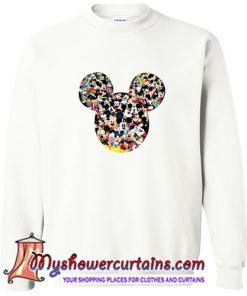 Mickey Mouse Collage Photo Sweatshirt (AT)