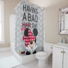 Minnie Mouse Having a Bad Bow Day Shower Curtain AT