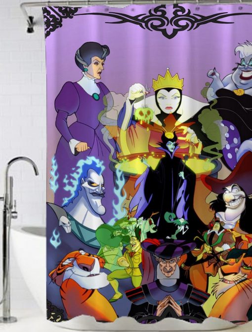Disney maleficent all characters Shower Curtain (AT)