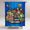Super mario bros all character Shower Curtain (AT)