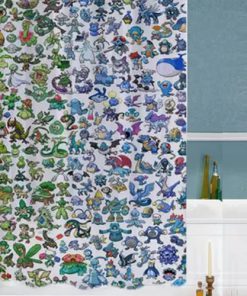 pokemon all special custom shower curtains AT
