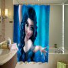 Blue Haired Elsa, Elsa with darker hair Shower Curtain (AT)