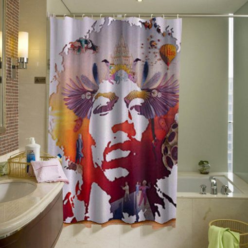 Jimi Hendrix Shower Curtain (AT)