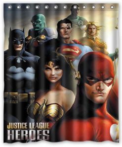 Justice League Superhero Shower Curtain (AT)