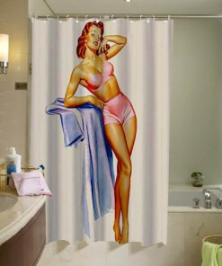 Sexy Pin Up Girl Shower Curtain (AT)