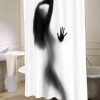 Woman Silhouette Shower Curtain (AT)