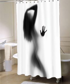 Woman Silhouette Shower Curtain (AT)