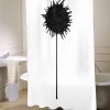art shower curtain,black and white shower curtain (AT)