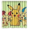 AOR Anime Pokemon Pikachu Custom Shower Curtain (AT)