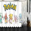 Bath New Arrival Custom Pokemon Shower Curtain (AT)