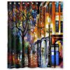 Colorful Doctor Who Tardis Art Waterproof Bathroom Shower Curtain (AT)