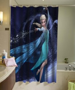 Disney Frozen Snow Queen Elsa Custom Shower Curtain (AT)