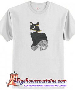 Meru Mountain Cat Night Sky T-Shirt (AT)