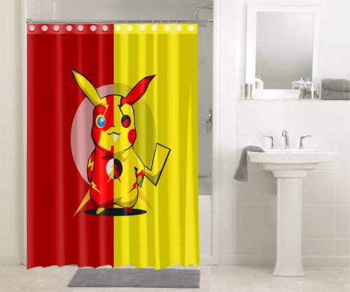 Pokemon Go Pikachu The Flash Shower Curtain (AT)