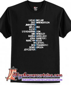 Stranger Things Cast Name T-Shirt (AT)