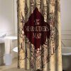 The marauders map shower curtain customized design for home decor (AT)