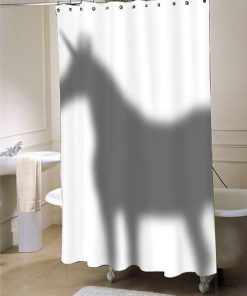 Unicorn In The Shower Curtain Shadow shower curtain (AT)