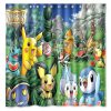 pokemon bathroom novelty bathroom little monster Shower Curtain (AT)