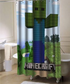 BrickGame minecraft shower curtain (AT)