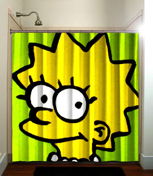 CUTE LISA SIMPSON Shower Curtain (AT)