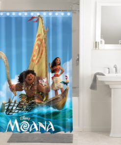 Disney Moana Cartoon Movie Shower Curtain (AT)