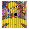 Fashion Design The Simpsons Bathroom Waterproof Polyester Fabric Shower Curtain (AT)