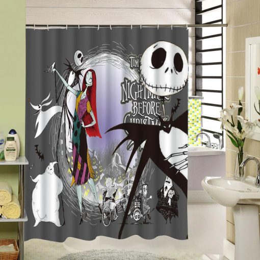 Halloween Shower Curtain Nightmare Before Christmas (AT)