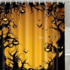 Halloween Shower Curtains Pumpkin Bat Moon (AT)