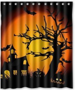 Happy Halloween Shower-Curtain (AT)