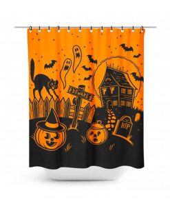 Happy Halloween Shower Curtain (AT)