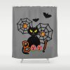 Happy Whimsical Halloween Shower Curtain (AT)