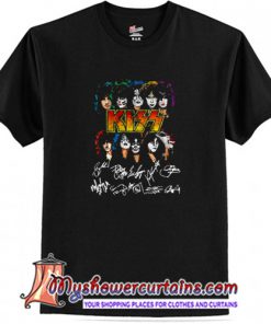 Kiss Band Signatures T-Shirt (AT)