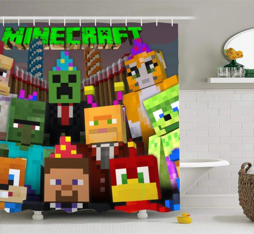 Minecraft-Shower Curtain(AT)