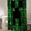 Minecraft creeper logo shower curtain (AT)