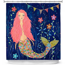 Pink Mermaid Shower Curtain (AT)