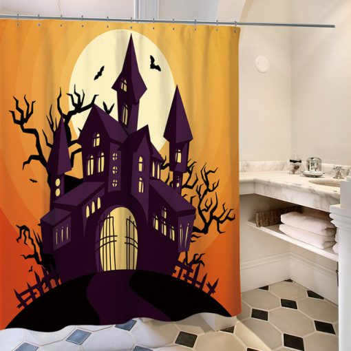 Polyester Waterproof Shower Curtains (AT)