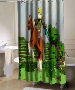 The legend of Zelda Creeper minecraft shower curtain (AT)
