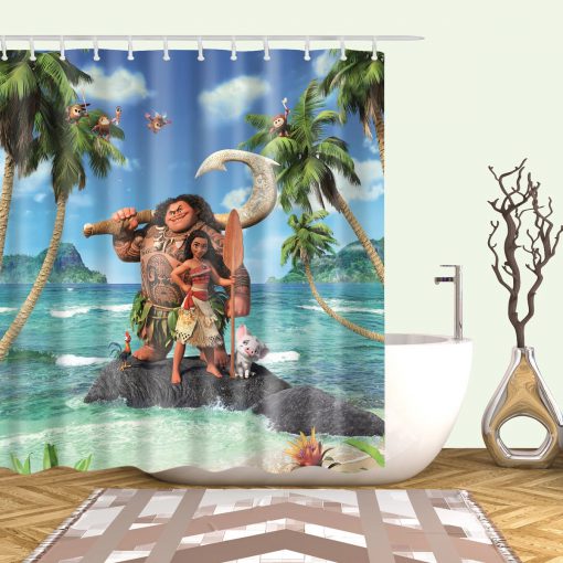 Vivid Color Maui Moana Shower Curtain (AT)