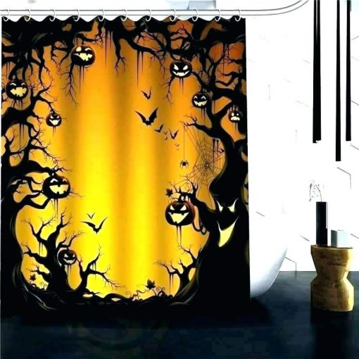 halloween shower-curtain (AT)