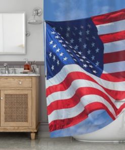 American Flag Shower Curtain (AT)
