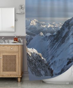 Art of the mountain shower curtain (AT)