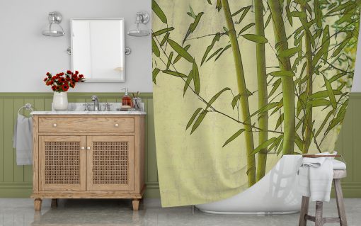 Bamboo art Shower Curtain (AT)